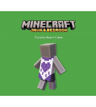 Minecraft Java & Bedrock Edition - Purple Heart Cape DLC XBOX One / Xbox Series X|S / Xbox One Key GLOBAL